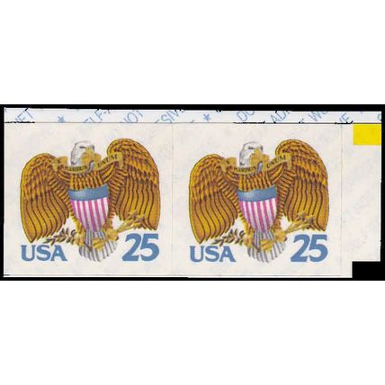 2431 25c Eagle Fine MNH BPS Hor Pair V4804