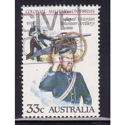 AUSTRALIA 1985 MILITARY UNIFORMS 33c ARTILLERY USED SG964