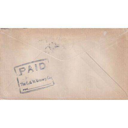 United States 1910 C&M Grocery Co. Buffalo NY Cover Buffalo Station C cancel VGC