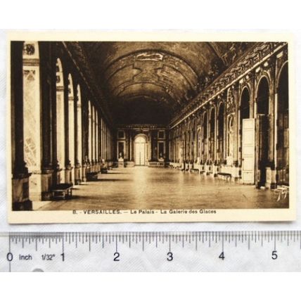 vintage postcard Versailles, La Galerie des Glaces