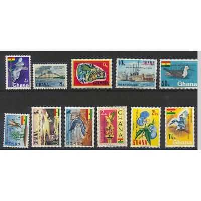 Ghana Stamps Scott #356//367, Mint Hinged, 11 Different