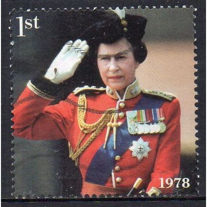 GB 2022 Platinum Jubilee of QEII - Queen Elizabeth in 1978 1st Used