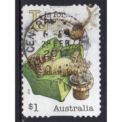 Australia 2016 Dinkum Aussie Alphabet - "L" $1 s/a Used