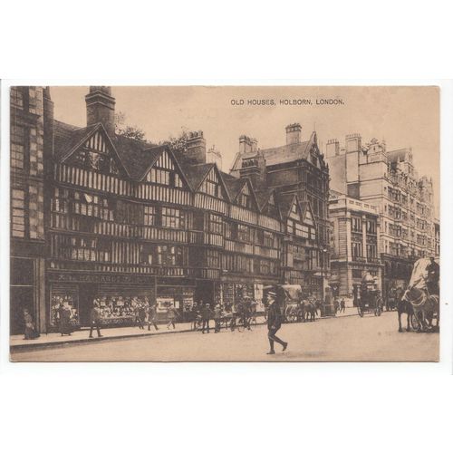 Old Houses Holborn London Postcard 1218