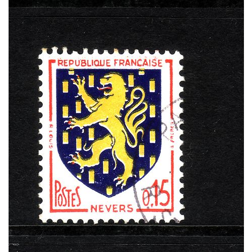 FRANCE 1962 0.15 FR NEVERS COAT OF ARMS SG 1499d FINE USED