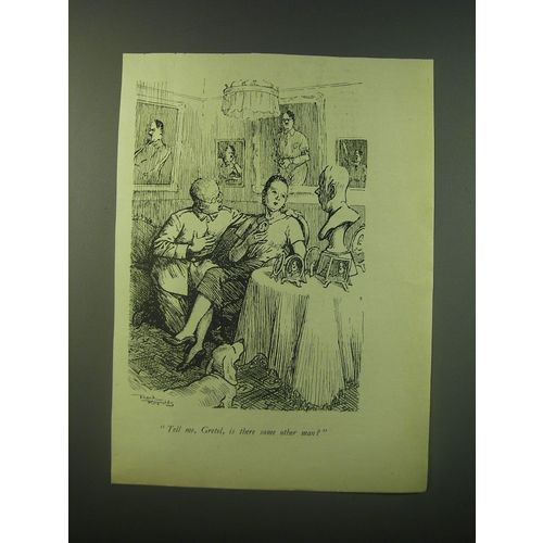 1940 Cartoon by Frank Reynolds - Tell me, Gretel, is there some other man?