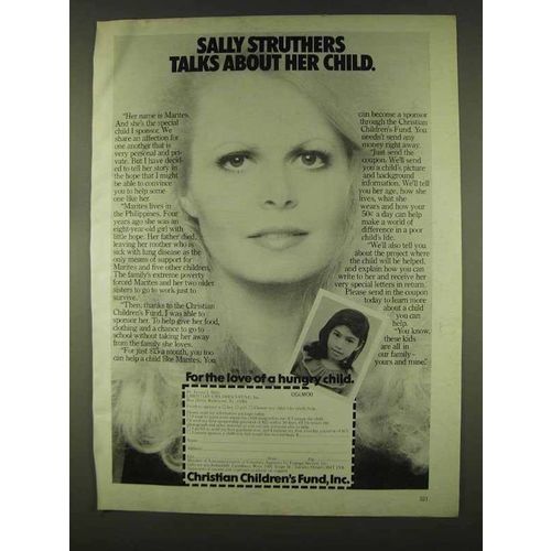 1978 Christian Children's Fund Ad - Sally Struthers