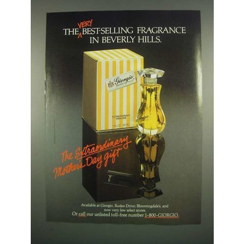 1984 Giorgio Perfume Ad - Best-Selling in Beverly Hills