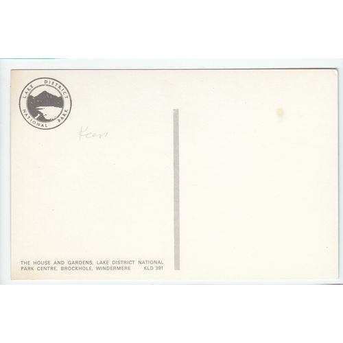 House & Gardens Lake District National Park Centre Brockhole Postcard 391