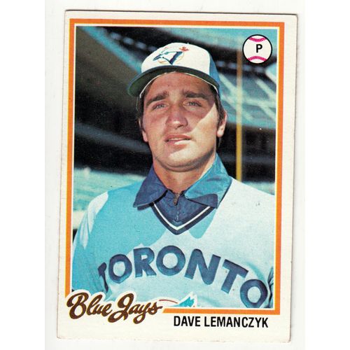 1978 Topps baseball card 33 Dave Lemancsyk – Blue Jays