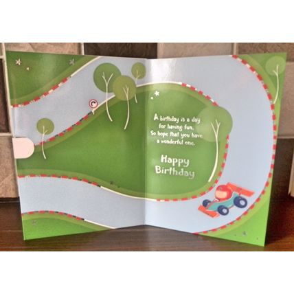 Age 7 Birthday Cards - Activity Pull Card - 001