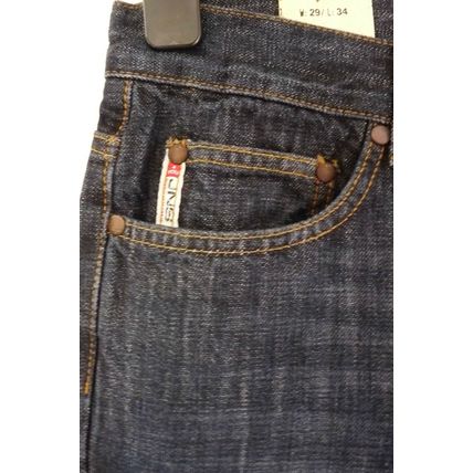 4YOU DARK BLUE BUTTON FLY LONG LEG JEANS RET £55 BNWT 28" & 29"/L34