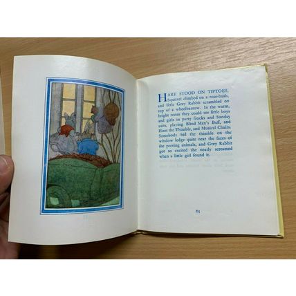 1975 ALISON UTTLEY "LITTLE GREY RABBIT'S PARTY" SMALL ILLUSTRATED HB BOOK (P3)