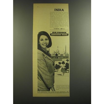 1964 Air France Ad - India