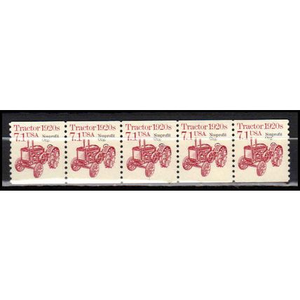 2127a 7.1c Tractor Very Fine MNH Dry Gum PNC 1/5 X0806