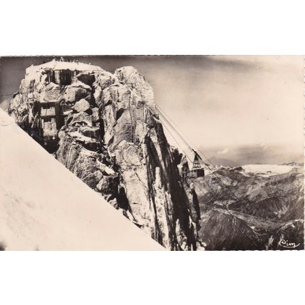 Mont Blanc Telepherique France Postcard 1959 used VGC
