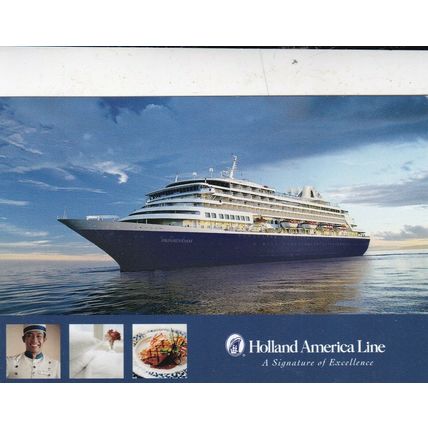 Prinsendam Holland America Line Postcard unused VGC