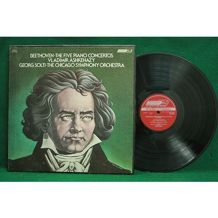 Ashkenazy/Solti - Beethoven: The Five Piano Concertos - 4-LP - CSA 2404 - NM