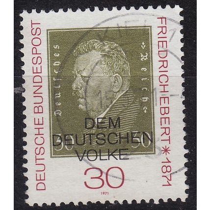 GERMANY BUND [1971] MiNr 0659 F21 ( O/used ) [01] Plattenfehler