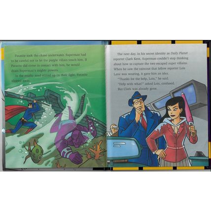 Superman Storybook (1998) p10-11 Hampton Superman Parasite Lois Splash pages