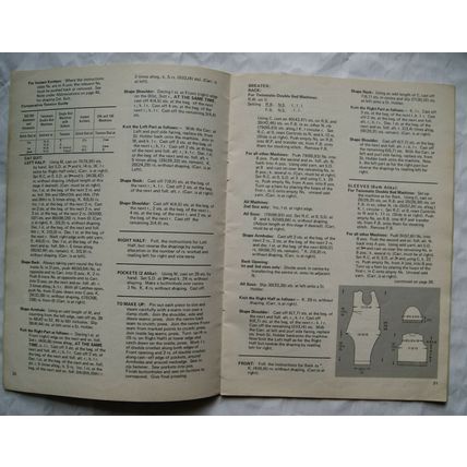 1971 Modern Knitting by Knitmaster, Vol. 21, No. 1, machine knitting