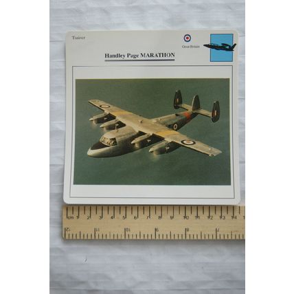 Handley Page Marathon - GB - Trainer - Collectors Club Card