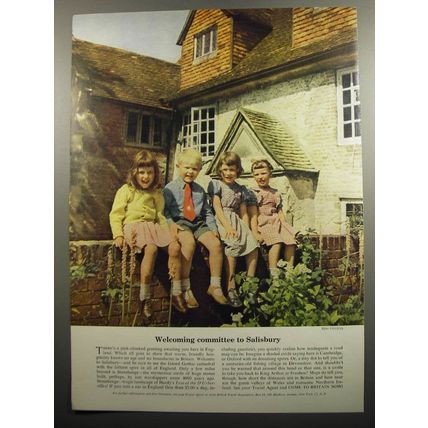 1952 British Travel Association Ad - photo by Toni Frissell - Welcoming