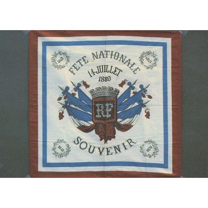 1880 French Revolution National Victorian Fete Flag Sign Postcard
