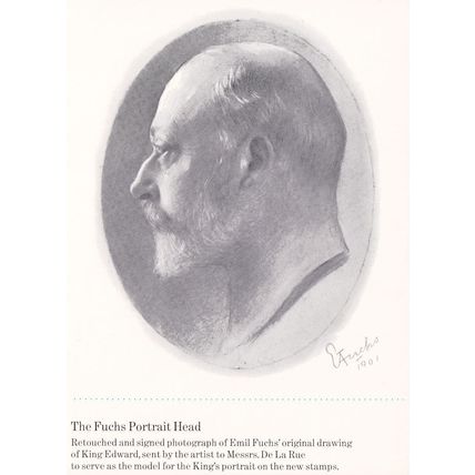The Fuchs Portrait Head 1901 Stamp Royal Mail King Edward Postcard
