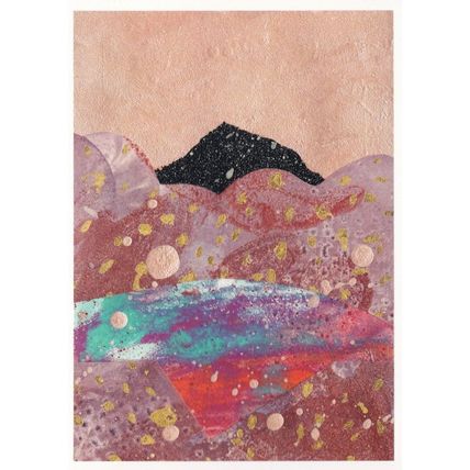 Marc Standing Zimbabwean Artist Outpost Painting Postcard
