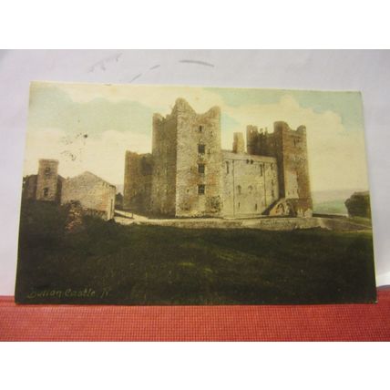 BOLTON CASTLE, SOUTH, YORKSHIRE used antique postcard by F. Frith 1918 pm =
