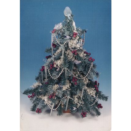 Postcard Christmas Tree, Holiday Tree Festival, Morris Museum, New Jersey U.S.A.