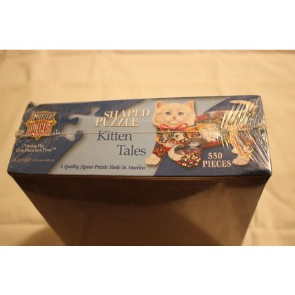 KITTEN TALES 550 PIECE SHAPED PUZZLE MOSTLY SEALED