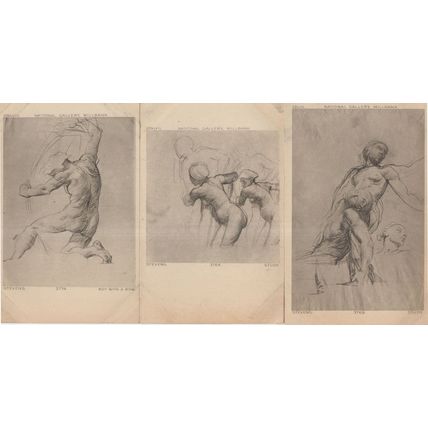 Alfred Stevens Boy With A Bow Study 3x Antique Painting Postcard s