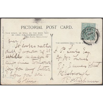 Norton Lees Church, Sheffield, Yorkshire, 1904 - Swinburn Postcard