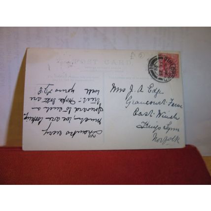 GOYT VALLEY, near BUXTON, DERBYSHIRE used antique postcard 1909 pm =