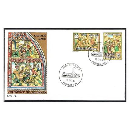 Andorra 1980 [FDC] Christmas Series. Scenes from the Bible (N)