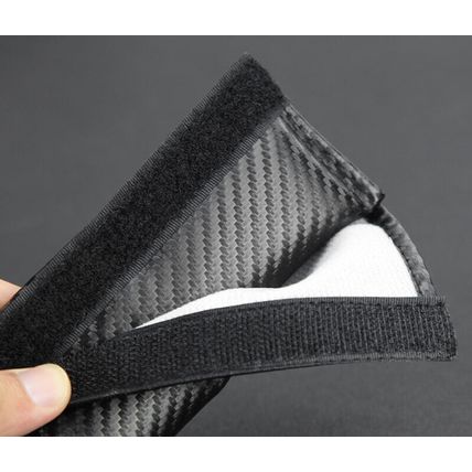 Pads Shoulder Strap Safety Carbon Fiber Universal Abarth Car Seat Belt Shoulder