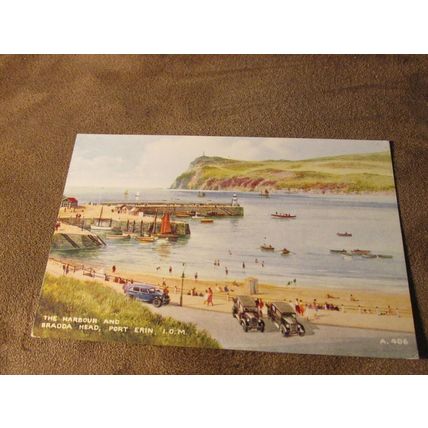 1930s Postcard - Bradda Head / Port Erin, Isle of Man - Artist / A406