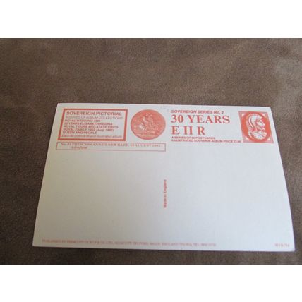 Sovereign Series Postcard - Princess Anne & Baby Zara - Royal / Royalty