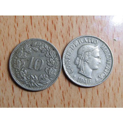 Switzerland 1946 10 Rappen Coin