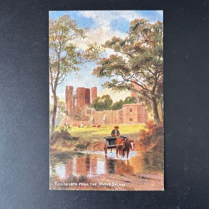 KENILWORTH CASTLE Unposted S. africa address Warwick Series Postcard VGC