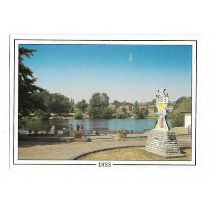 The Mere, Diss, Norfolk, Postcard.