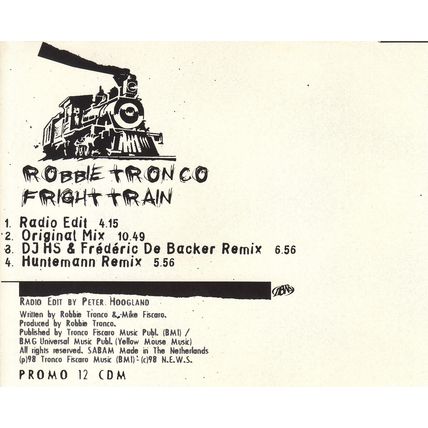 CD 12" Robbie Tronco - Fright train