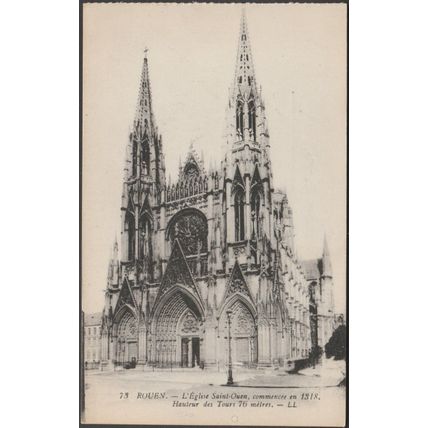 L'Eglise St-Ouen, Rouen, c.1910 - Lévy CPA LL73