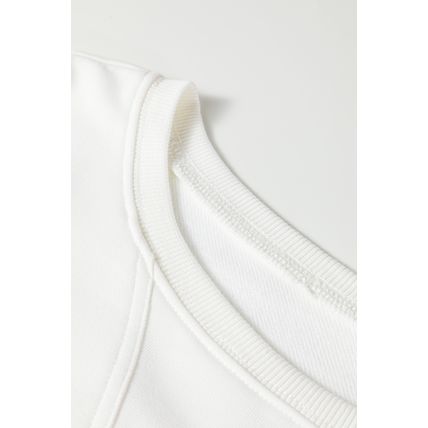 White Plaid Ruffled Patchwork Drop Shoulder Pullover and Drawstring Elastic Wais