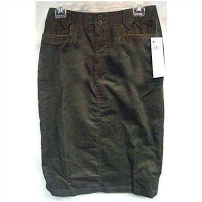 Columbia Green Corduroy Skirt River Resort