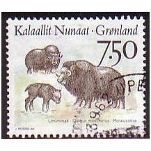 1995 Greenland Sc# 298 used - Musk Oxen 7.50 kr