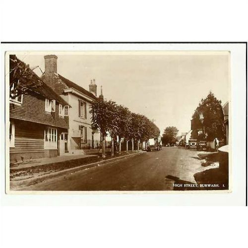 Sussex BURWASH High Street Postcard by Norman (1)