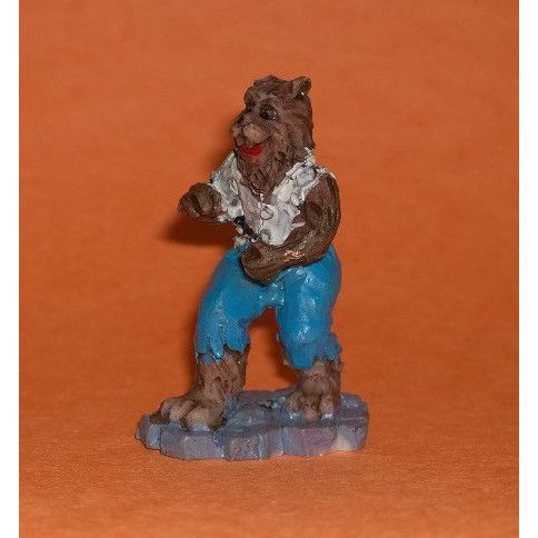Tombstone Corners Polyresin Halloween Figurine Wolf Man